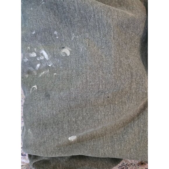 Carhartt Men Hooded Sweatshirt With Paint Marks Small Holes Distressed thrashed - Picture 11 of 14